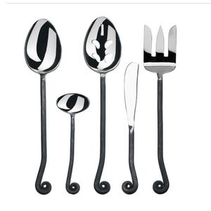 GOURMET SETTINGS Treble Clef Serving Set 5-piece EUC